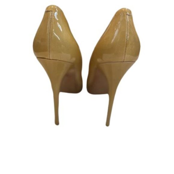 Jimmy Choo Light Mustard Patent Leather Cosmic Platform Pumps – Size 9 US - Picture 3 of 9